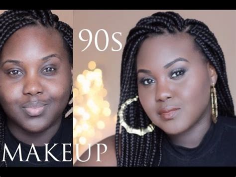 90s inspired Makeup Look w/ 3 Lip options .